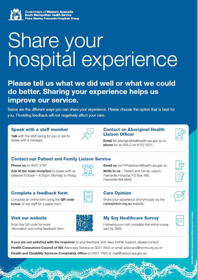 Fremantle Hospital Feedback Poster